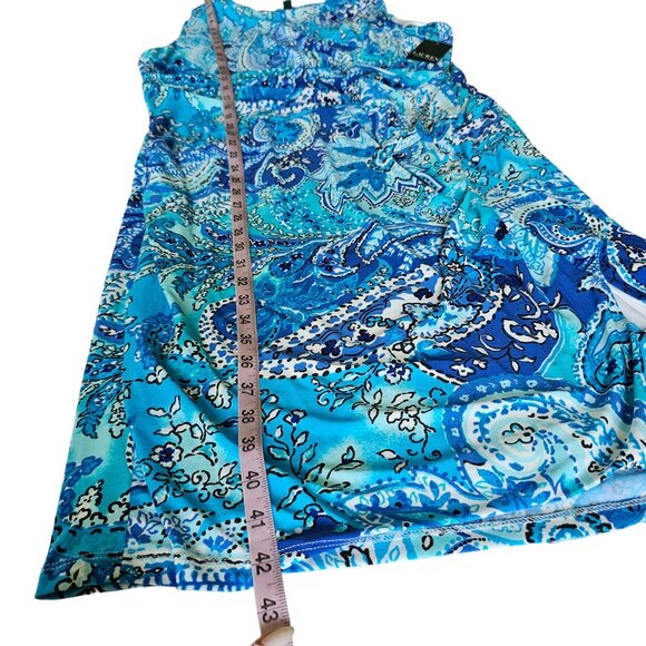 NWT Lauren by Ralph Lauren Blue Floral Dress size 14W - Picture 14 of 14